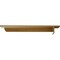 Ekena Millwork Heaton Hidden Support Steel Bracket w/ 12" Support Depth, Hammered Gold 3"W x 16"D x 2"H BKTM03X16X02HEHGO - alternate 3